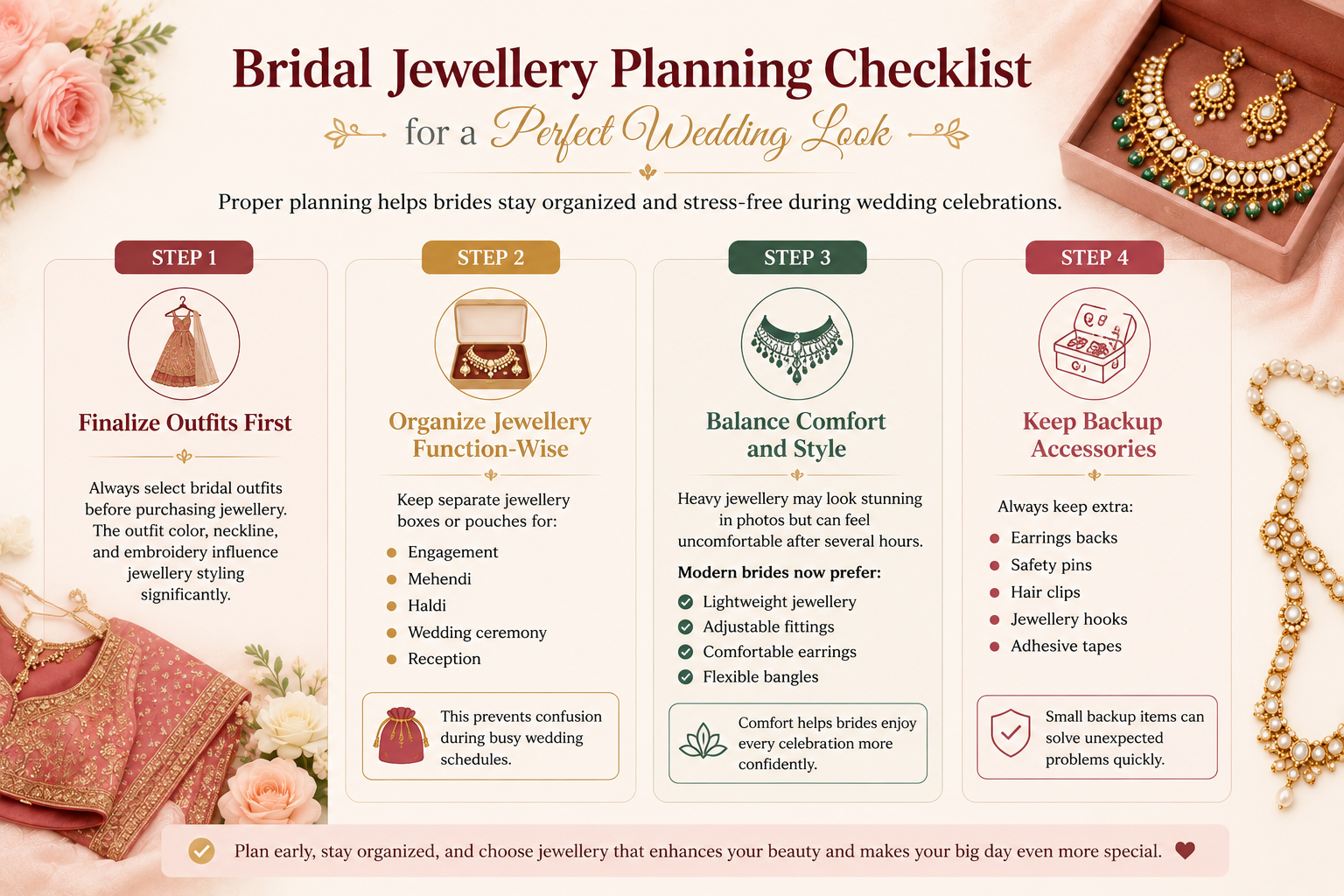 bridal accessories checklist, Indian wedding accessories 