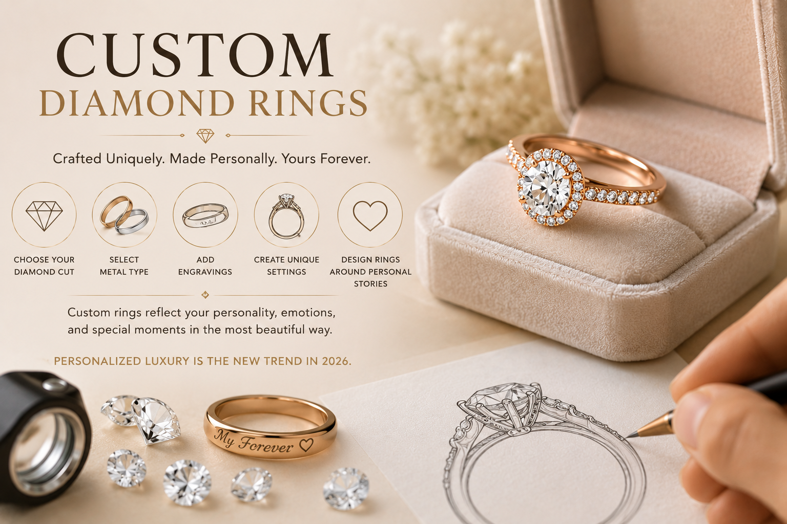 diamond ring, custom diamond rings, diamond ring buying guide