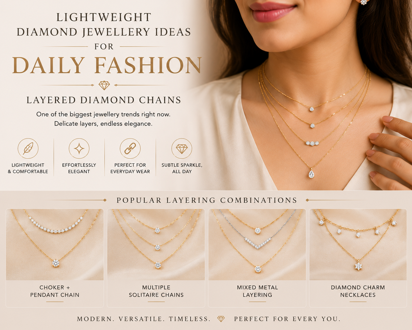  everyday diamond, simple diamond jewellery