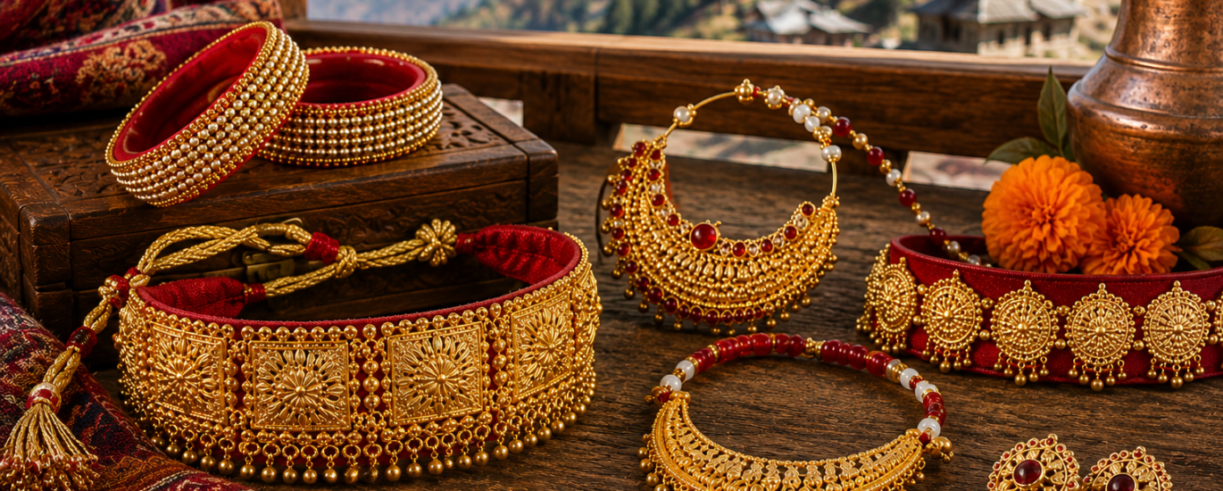 Garhwali jewellery designs, traditional Pahadi jewellery