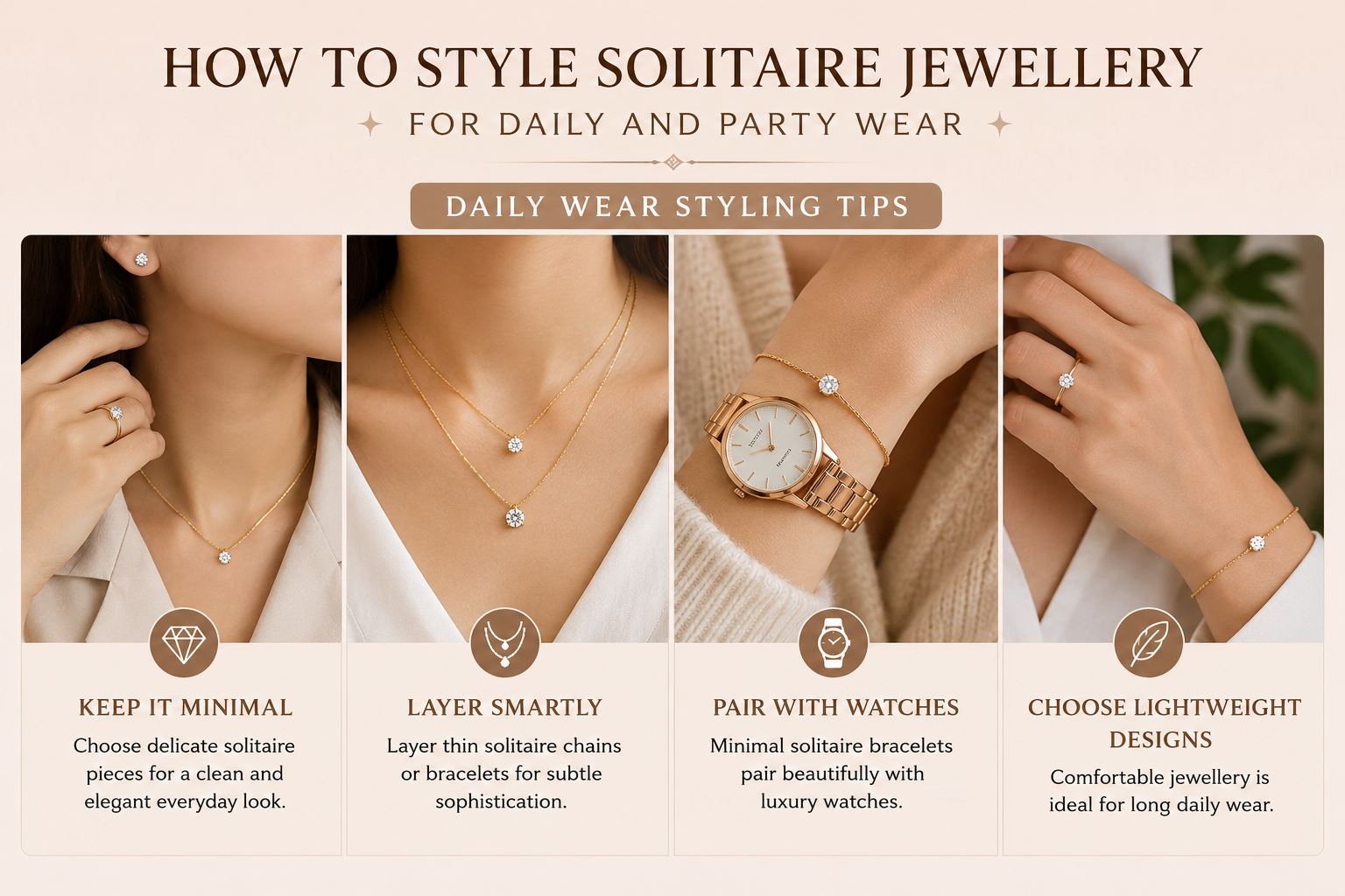solitaire jewellery designs, luxury solitaire jewellery