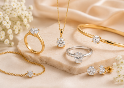 solitaire jewellery designs, luxury solitaire jewellery