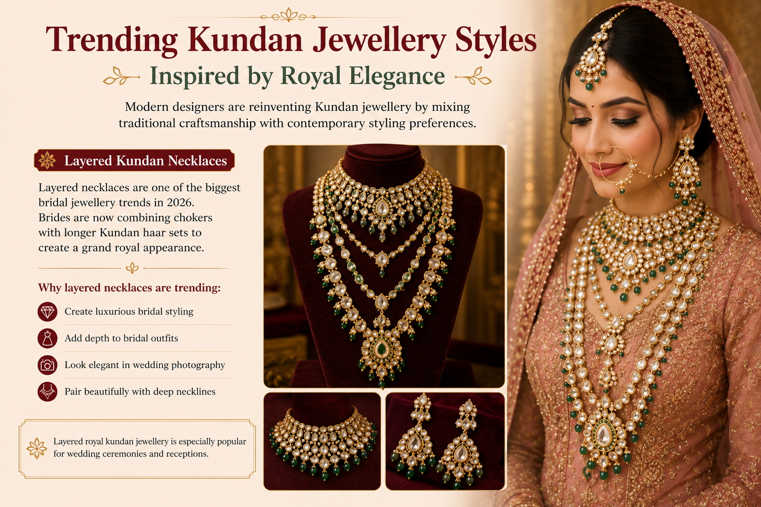 kundan jewellery designs, royal kundan jewellery