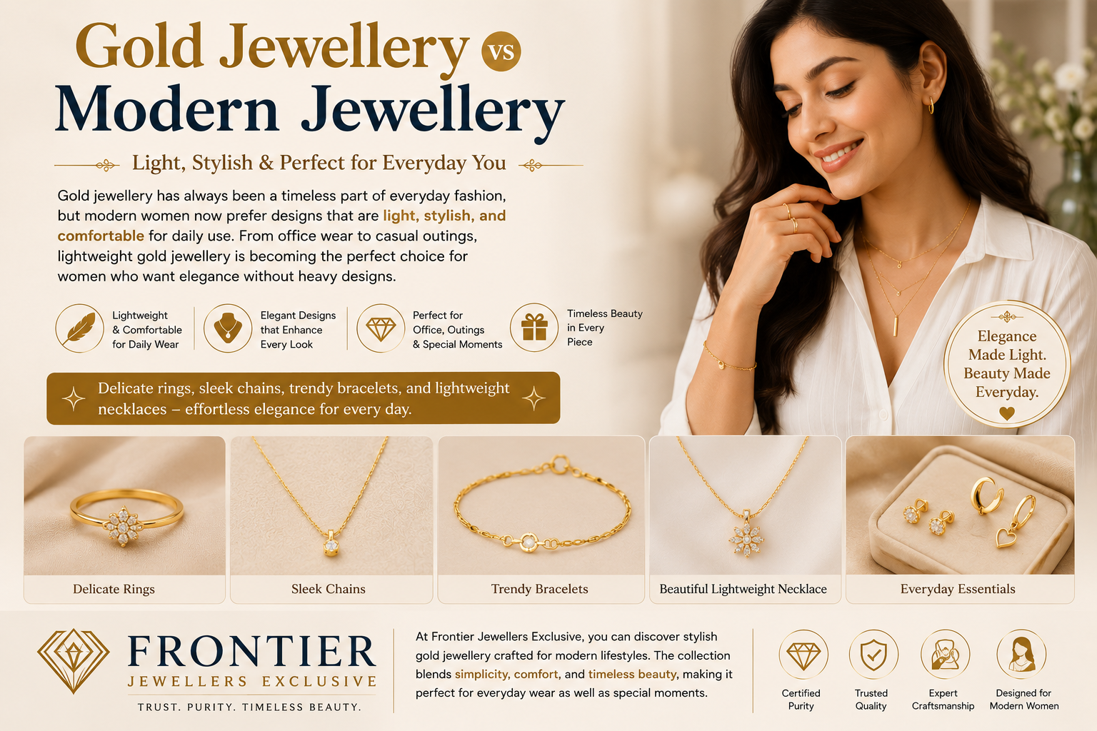 Lightweight Gold Jewellery