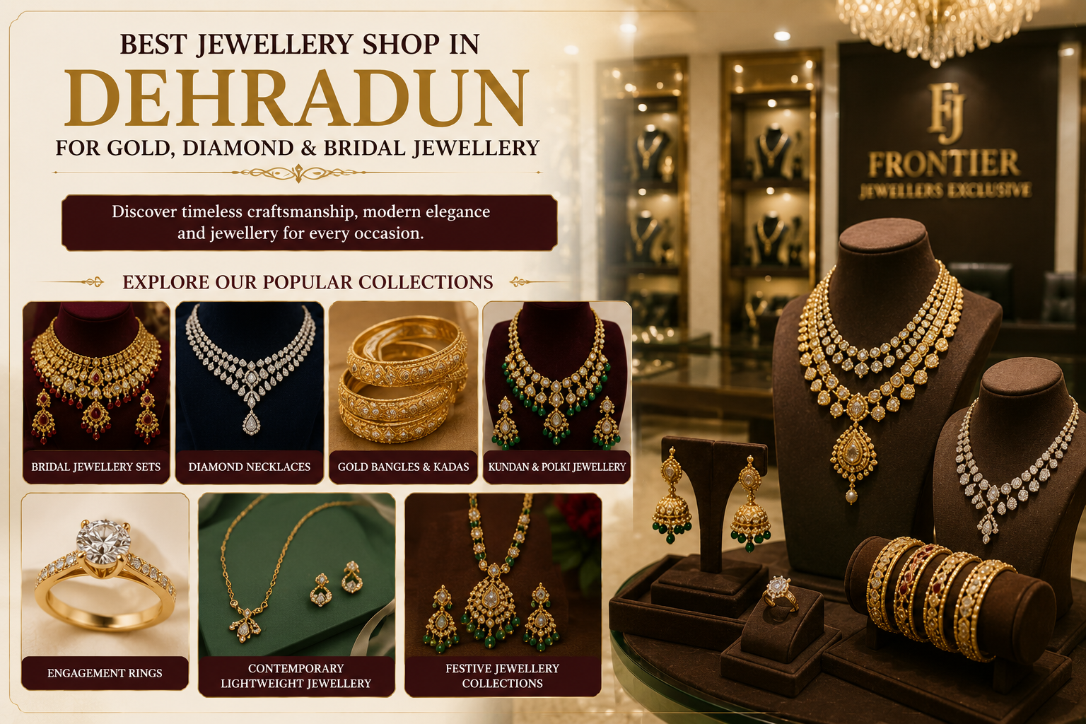 luxury jewellery showroom Dehradun, bridal diamond jewellery Dehradun
